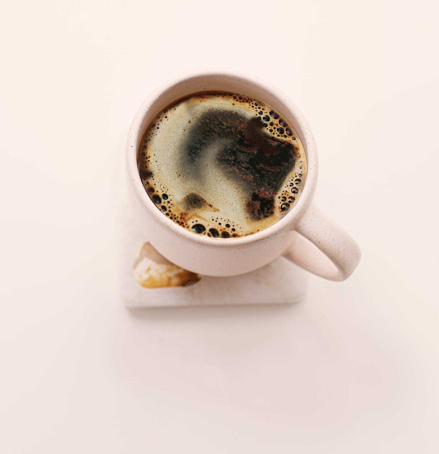Air Roasted Coffee in a Pale Pink Mug