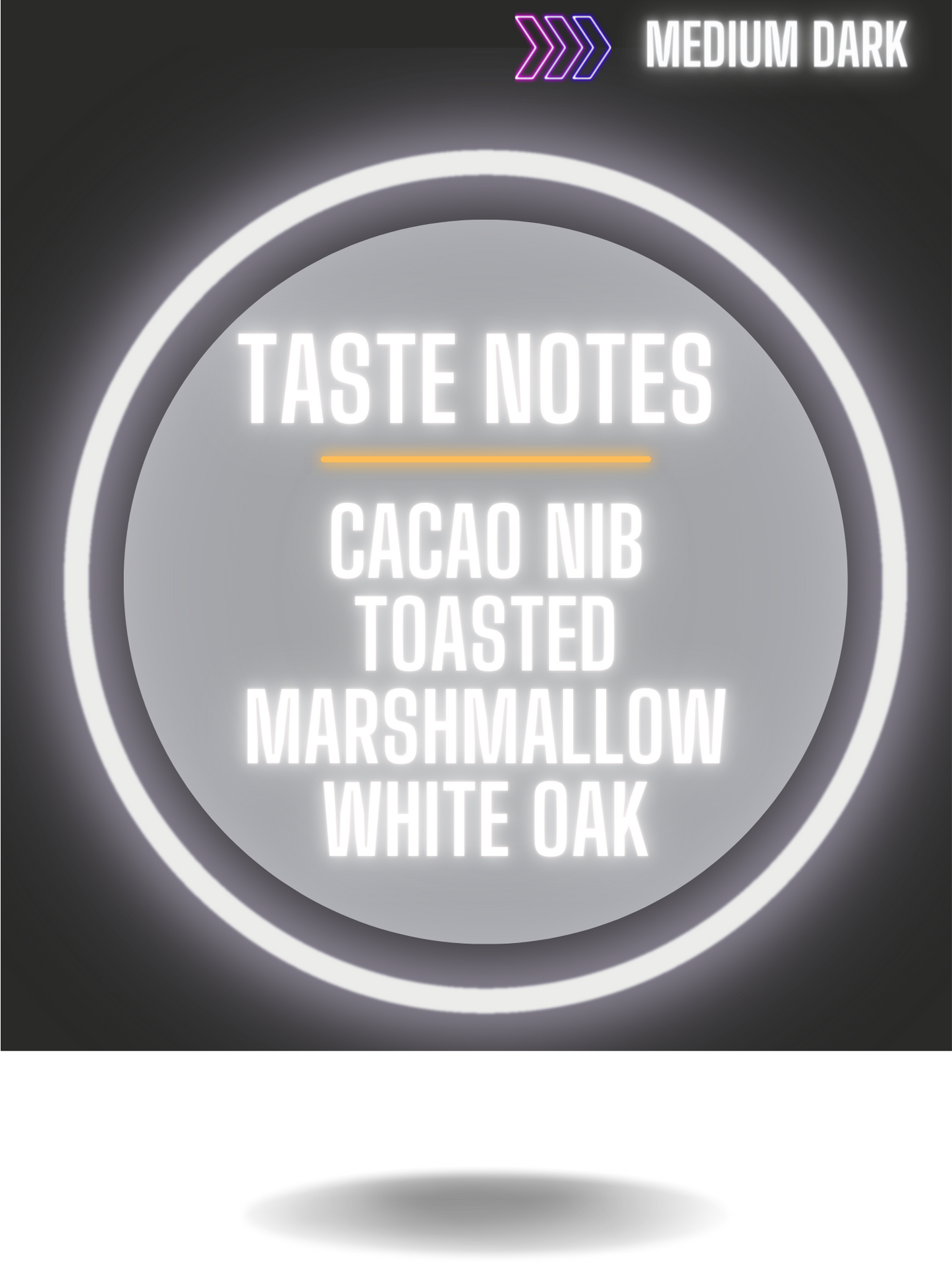 Taste notes of Gigawatt Cameroon Coffee from Mount Oku, Cacao Nib, Toasted Marshamallow, White Oak.