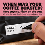 Gigawatt Coffee Costa Rican Tarrazu - we write the roast date by hand on every bag we ship, so you never guess how long it sat on a shelf.