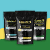 Gigawatt Dark Roast Coffee Sampler: three 10 oz bags of Kite & Key, Live Wire Espresso and Honduran Dark