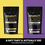 Gigawatt Roaster's Choice gift subscription, fresh coffee delivered to their door every month