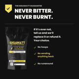 Gigawatt Coffee Live Wire Espresso Blend guarantee - never bitter, never burnt. No hoops, no sending anything back, no runaround.