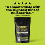 Verified five-star customer review of Gigawatt Organic Honduran coffee, shown with the 10 oz bag