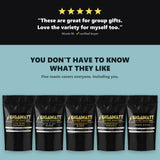 You don't have to know what they like — five Gigawatt roasts covers everyone, a coffee gift of five 3 oz bags