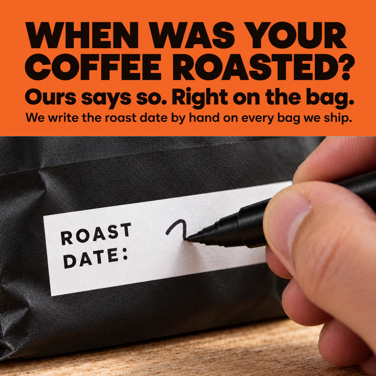 Gigawatt Coffee Static Resistor Decaf - we write the roast date by hand on every bag we ship, so you never guess how long it sat on a shelf.