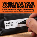 Gigawatt Coffee Static Resistor Decaf - we write the roast date by hand on every bag we ship, so you never guess how long it sat on a shelf.