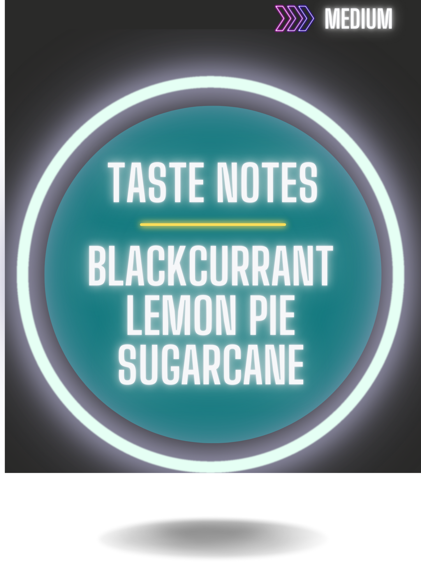 Taste notes of Gigawatt Sigri Estate Peaberry Coffee, Black Currant, Lemon Pie, Sugarcane.