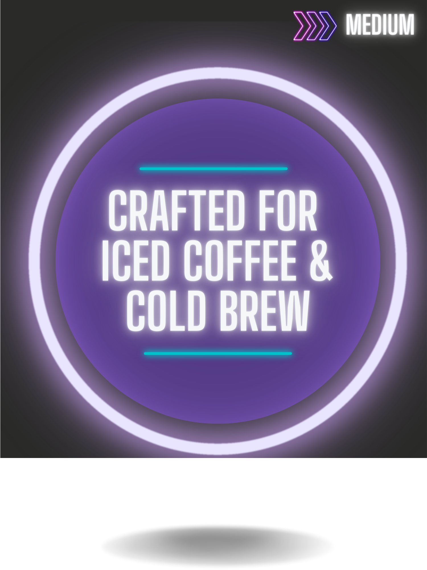 Cold Fusion Blend medium roast coffee, crafted for iced coffee and cold brew, from Gigawatt Coffee Roasters